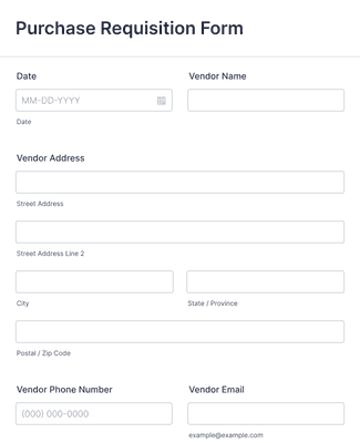 Purchase Request Form Template | Jotform