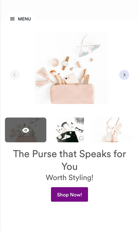 Template purse-selling-app
