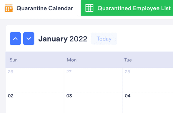 Quarantine Calendar