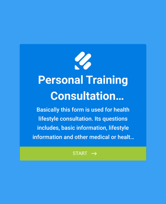 Form Templates: Questionario Consulenza Personal Training