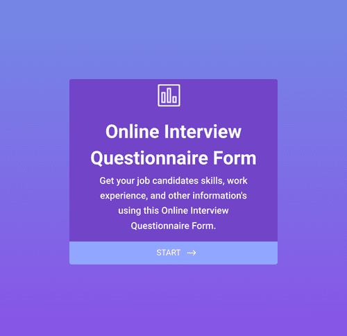 Form Templates: Questionario Online Per Colloquio