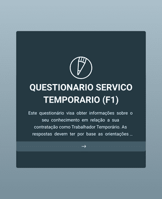 Form Templates: QUESTIONARIO SERVICO TEMPORARIO 2021