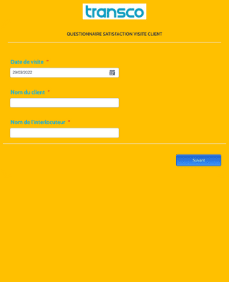 Form Templates: Questionnaire client COLMAR
