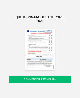 Form Templates: QUESTIONNAIRE DE SANTE TENNIS MAJEUR 2022 2023