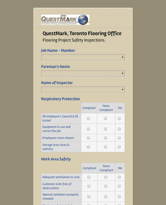Form Templates: Safety Inspection Form 