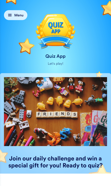 Quiz App Template | Jotform