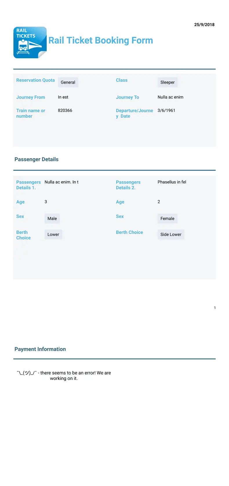 Ticket Templates - PDF Templates | Jotform