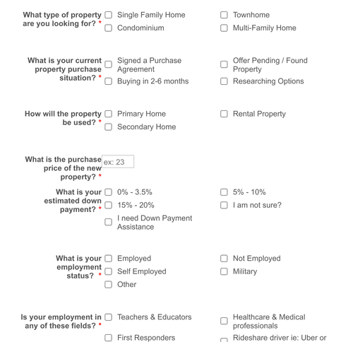 New AZ First Time Buyer Program! Form Template | Jotform