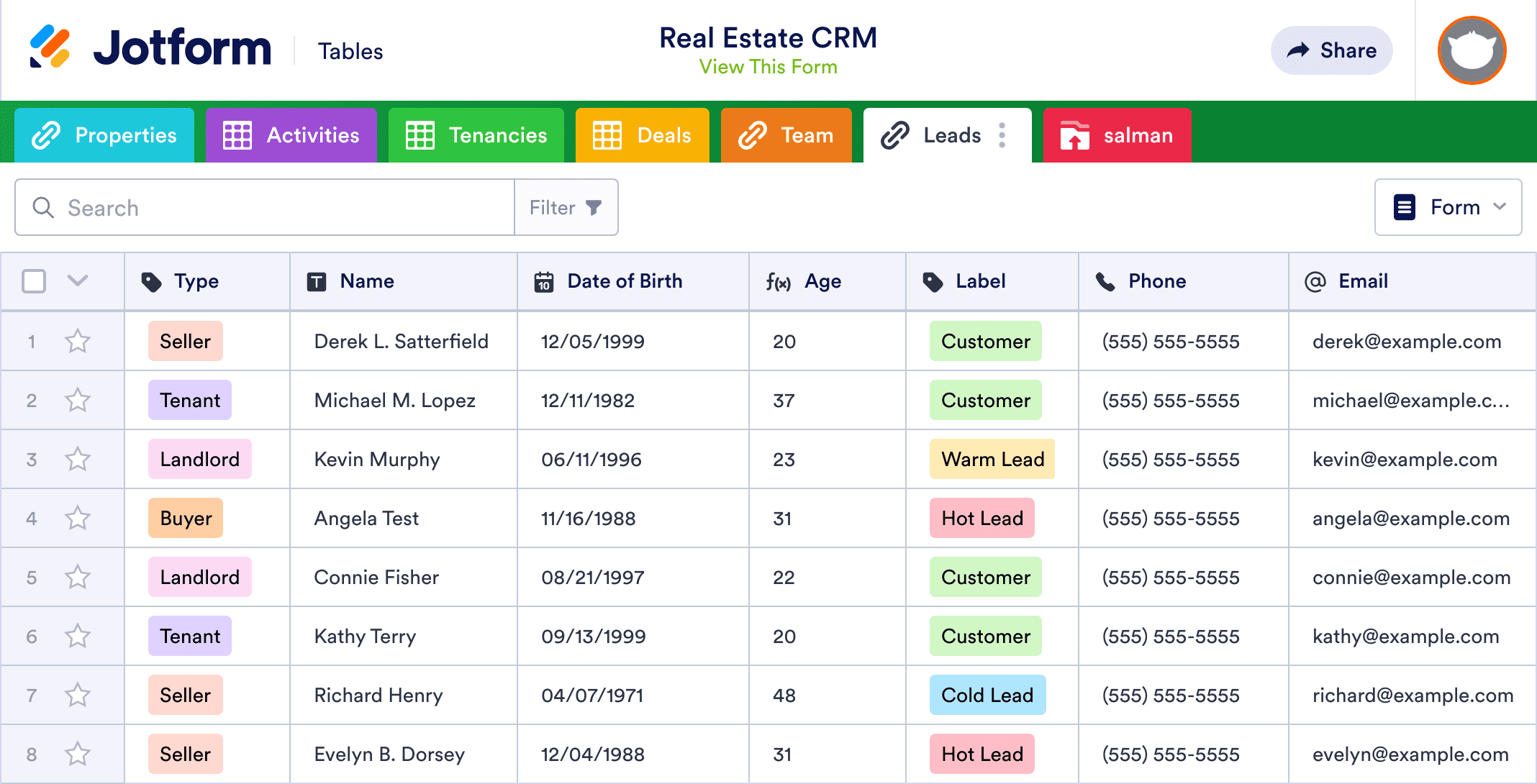 Real Estate CRM 