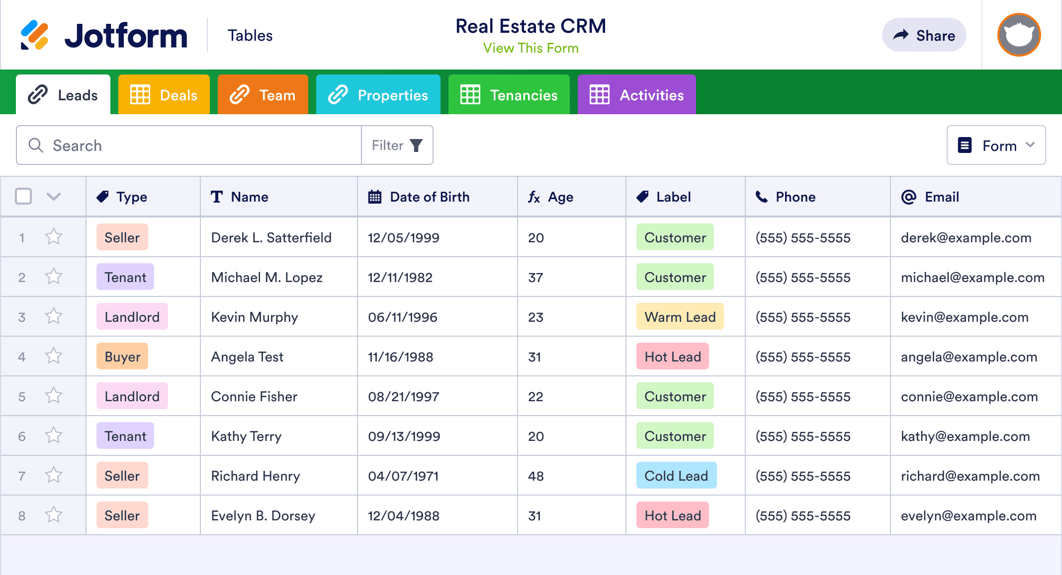 Real Estate CRM 
