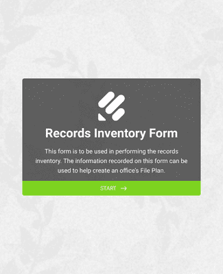 Form Templates: Records Inventory Form