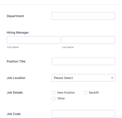 Recruitment Requisition Form Template Jotform