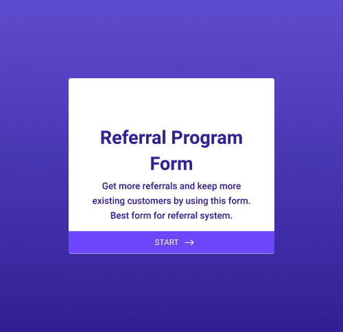 Form Templates: Referral Program Form