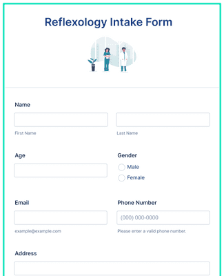 Reflexology Intake Form Template | Jotform