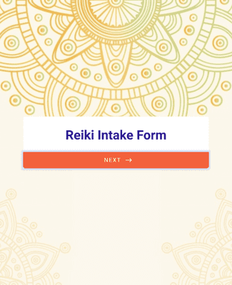 Form Templates: Reiki Intake Form