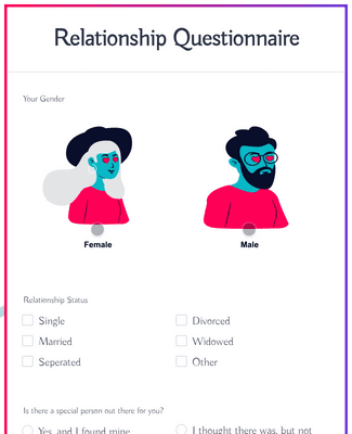 Dating Questionnaire Form Template JotForm