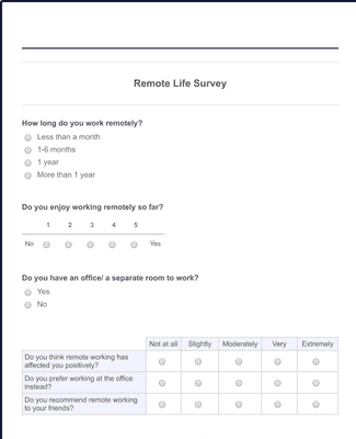 Remote Work Survey