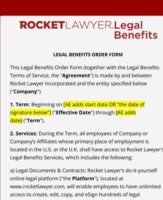 Renewal Order Form Template