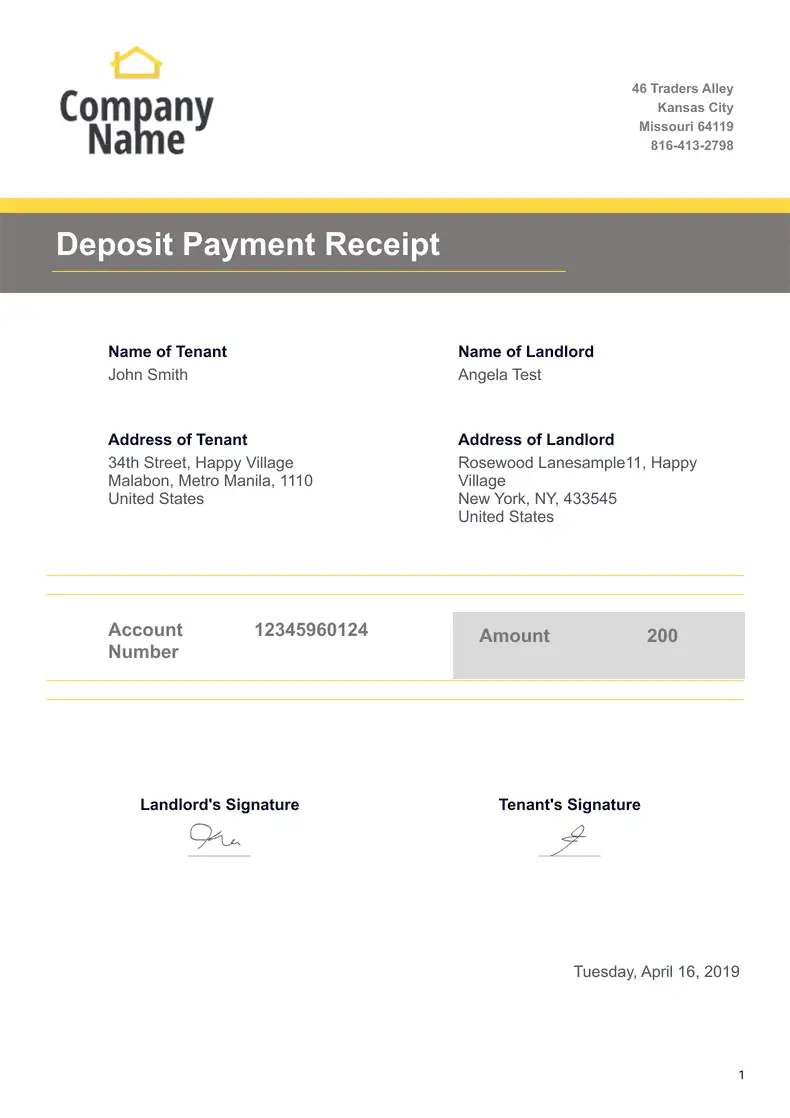 Towing Receipt Template - PDF Templates | Jotform