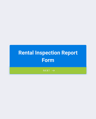Form Templates: Rental Inspection Report Form