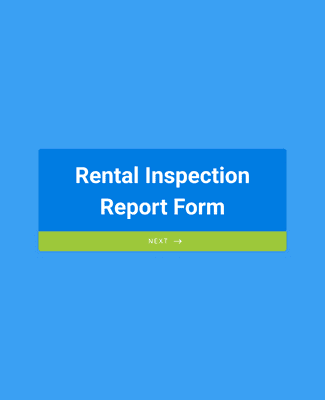 Form Templates: Rental Inspection Report Form