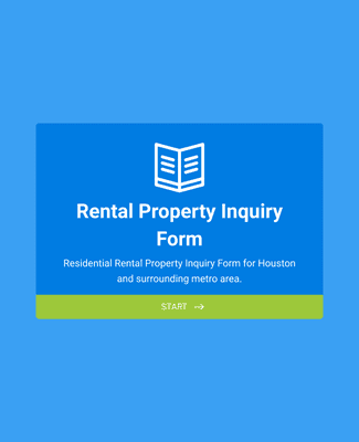 Rental Property Inquiry Form