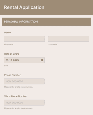 Online Rental Application Form Template | Jotform