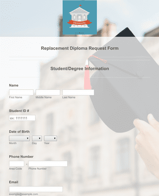 Replacement Diploma Request Form