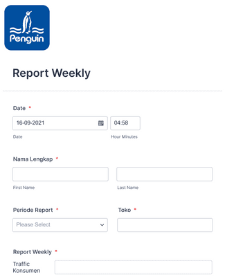 Form Templates: Report Weekly