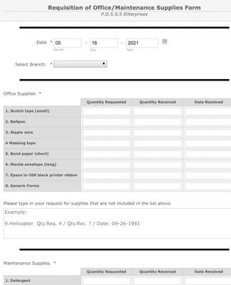 Purchase Order Request Form Templates Jotform Purchase Order Request Form Templates Jotform