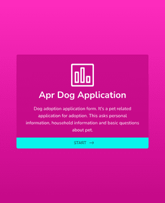 Form Templates: Rescue Dog Adoption Application