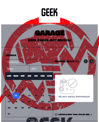 Form Templates: Reserva de turnos Geek Garage
