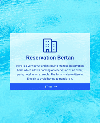 Form Templates: Maltese English Reservation & Booking