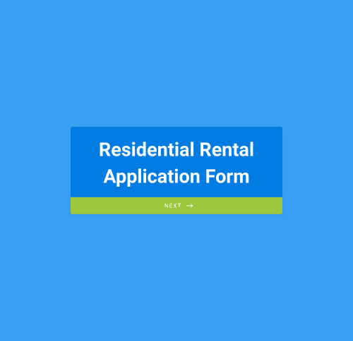 Form Templates: Residential Rental Application Form