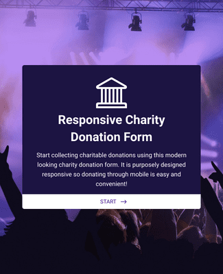 Responsive Charity Donation Form