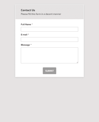 Form Templates: General Inquiry Contact Form