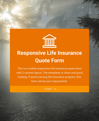Form Templates: Responsive Life Insurance Quote Form