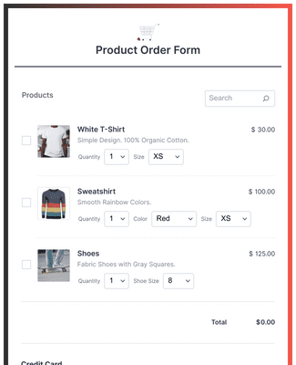 Simple Product Purchase Form Template | Jotform