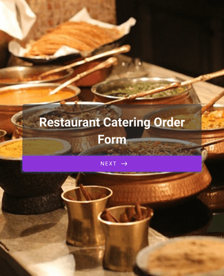 Restaurant Catering Order Form Template