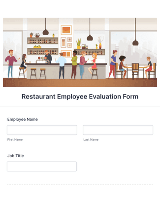 Form Templates: Restaurant Employee Evaluation Form