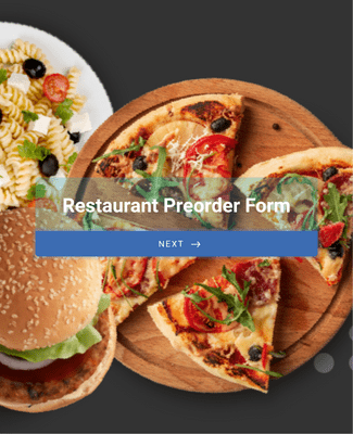 Restaurant Preorder Form Template
