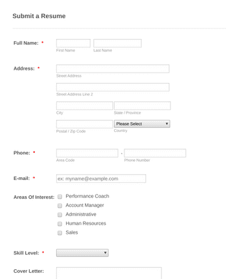 Job Application Form Template | Jotform