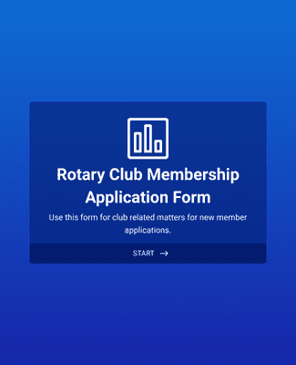 Rotary Club Membership Application Form