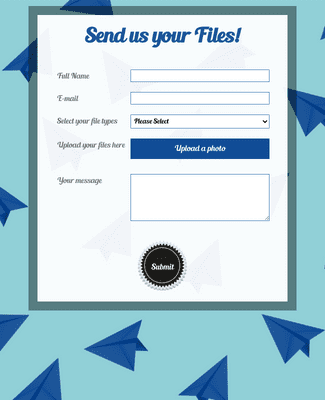 Customized and Responsive File Upload Form Template | Jotform