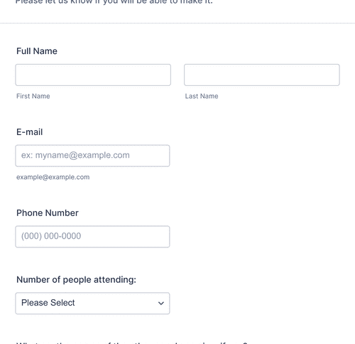 Graduation Rsvp Form Graduation Ceremony RSVP Form Template | Jotform