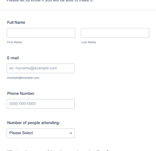 Form Templates: Respond To An Event Now Form