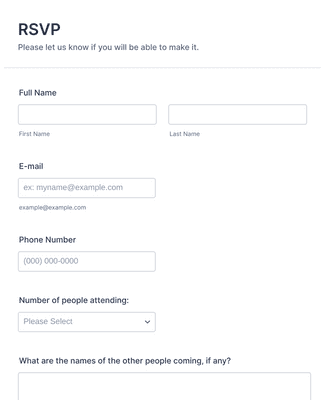 Form Templates: Respond to an Event Now Form