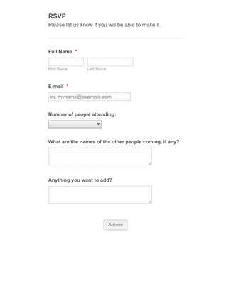 Seminar RSVP Form Template Jotform
