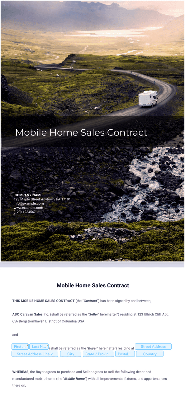 Sign Templates: Sales Contract Template