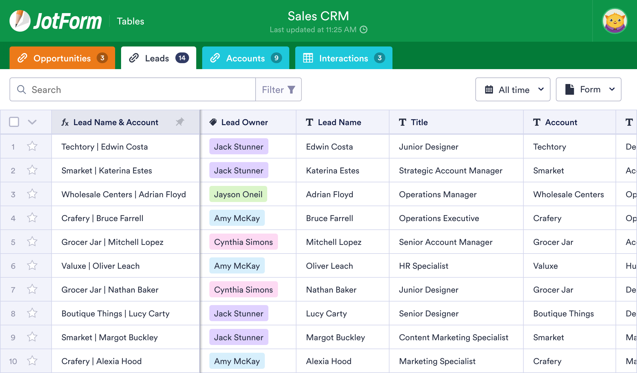 Crm Template